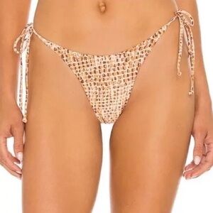 L*SPACE Lennox Bottom Classic String Bikini Bottom Women's Size XL